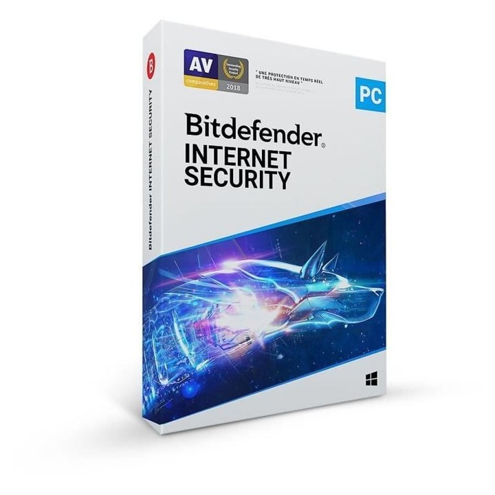 Bitdefender Internet Security 2022 - 1 PC - 1 an