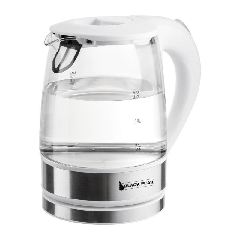 BLACKPEAR BSF 3000 Bouilloire sans fil en verre 1,2L - 1800 W