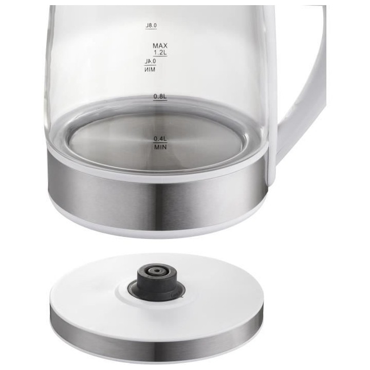 BLACKPEAR BSF 3000 Bouilloire sans fil en verre 1,2L - 1800 W