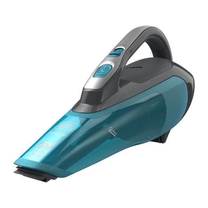 BLACK+DECKER WDA320J - Aspirateur a main Dustbuster Eau & Poussiere- 10.8V 2Ah - Sans base - Noir