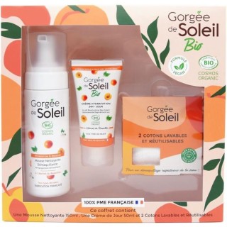 GORGEE DE SOLEIL Coffret Bio Creme de jour + Mousse Demaquillante + 2