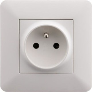 ARTEZO Prise simple avec terre 2P+T 16 A blanc