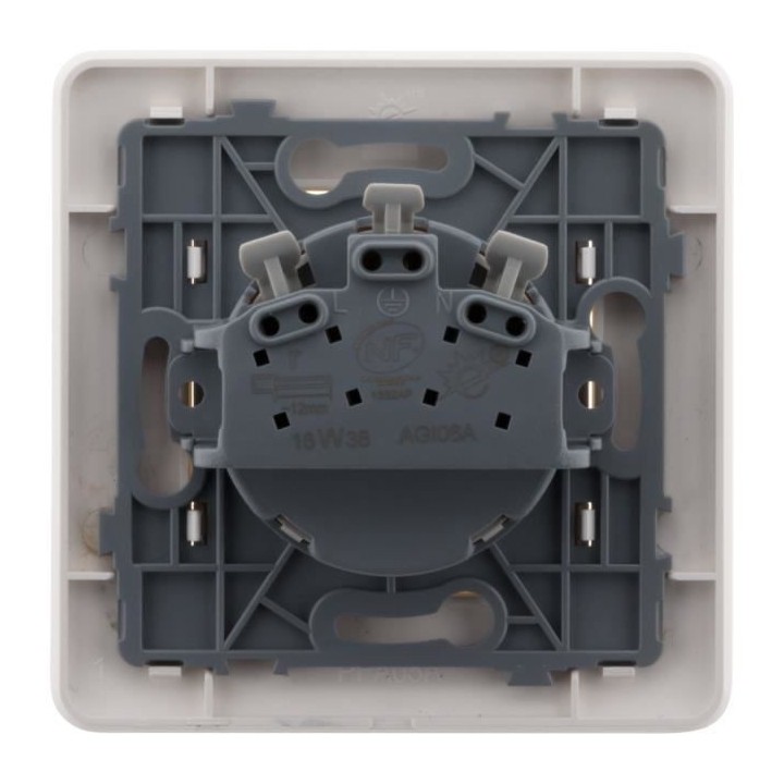 ARTEZO Prise simple avec terre 2P+T 16 A blanc