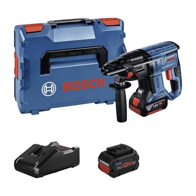 Bosch Professional KIT perforateur GBH + batterie ProCORE18V 5.5Ah + batterie GBA 18V 4.0Ah