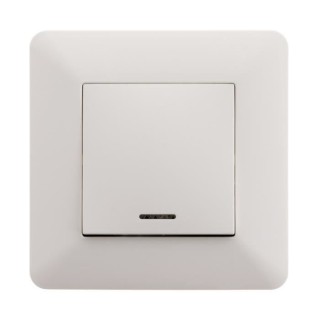 ARTEZO Interrupteur va & vient a voyant 10 A blanc