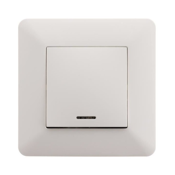 ARTEZO Interrupteur va & vient a voyant 10 A blanc