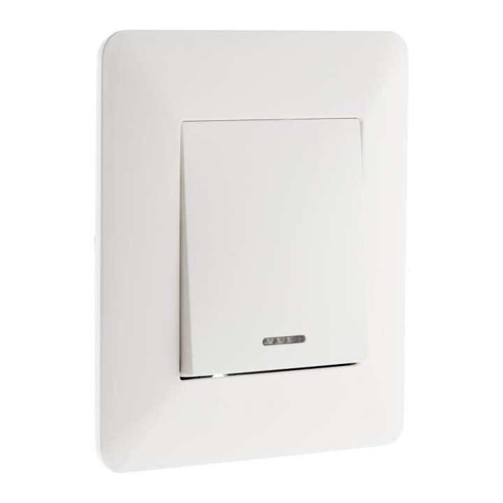 ARTEZO Interrupteur va & vient a voyant 10 A blanc