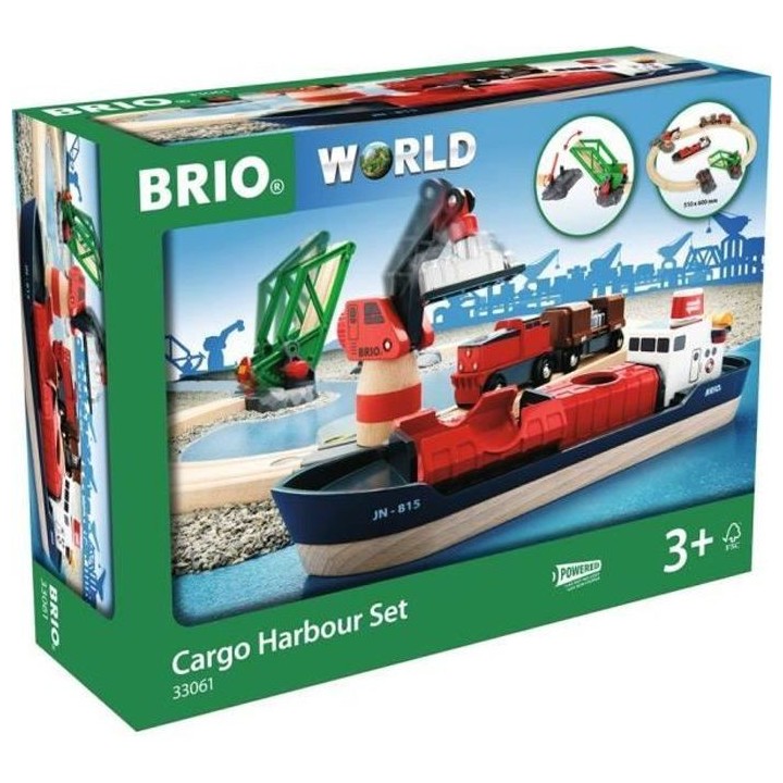 Brio World Circuit d'Activites Portuaires - Coffret complet 16 pieces