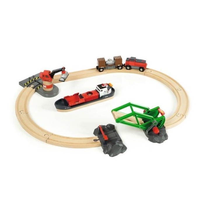 Brio World Circuit d'Activites Portuaires - Coffret complet 16 pieces
