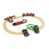 Brio World Circuit d'Activites Portuaires - Coffret complet 16 pieces - Circuit de train en bois - Ravensburger - Des 3 ans - 33