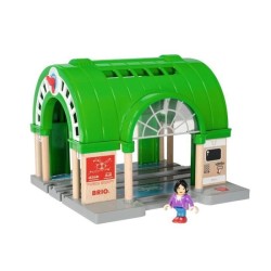 Brio World Gare Centrale Sonore - Accessoire sonore pour circuit de train en bois - Ravensburger - Mixte des 3 ans - 33649