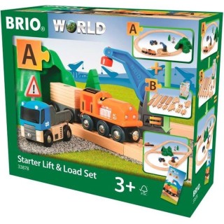 Brio World Circuit Transport de Fret - Coffret complet 19 pieces - Cir