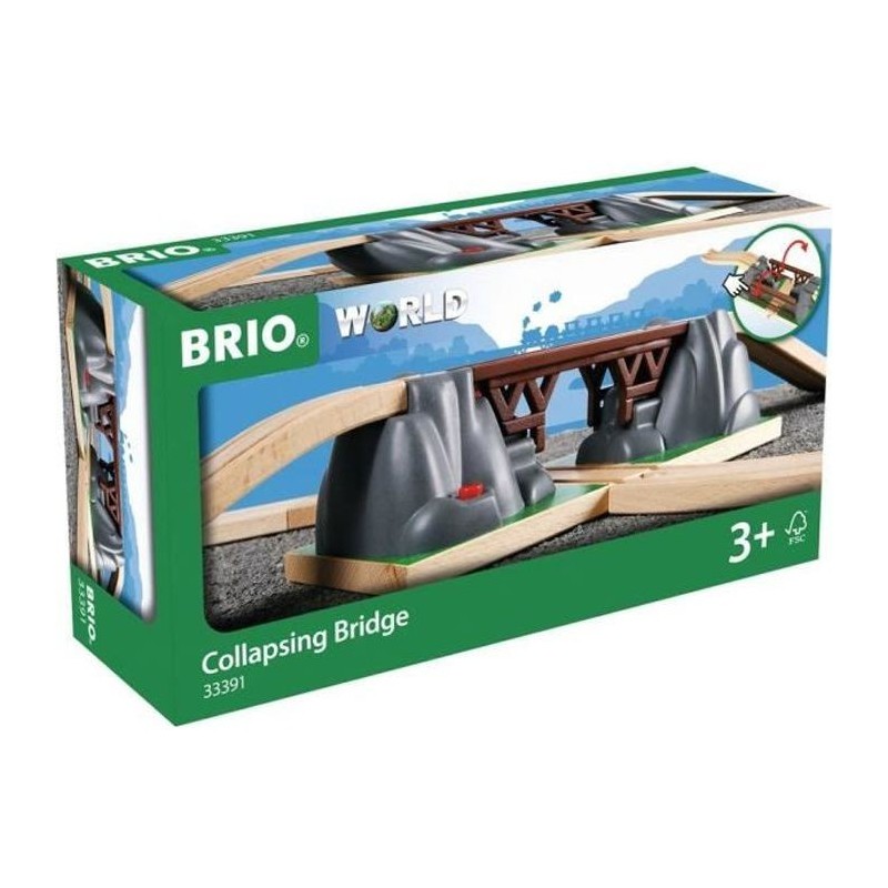 Brio World Pont Catastrophe - Accessoire pour circuit de train en bois - Ravensburger - Mixte des 3 ans - 33391