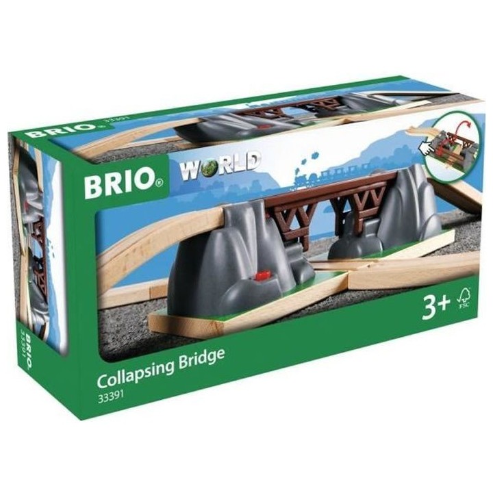 Brio World Pont Catastrophe - Accessoire pour circuit de train en bois