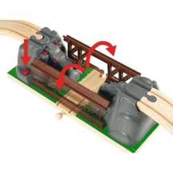 Brio World Pont Catastrophe - Accessoire pour circuit de train en bois - Ravensburger - Mixte des 3 ans - 33391