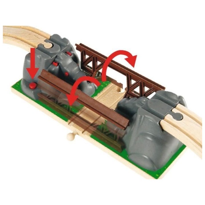 Brio World Pont Catastrophe - Accessoire pour circuit de train en bois