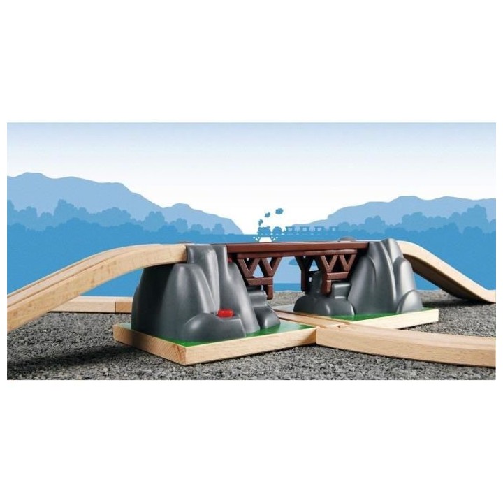 Brio World Pont Catastrophe - Accessoire pour circuit de train en bois