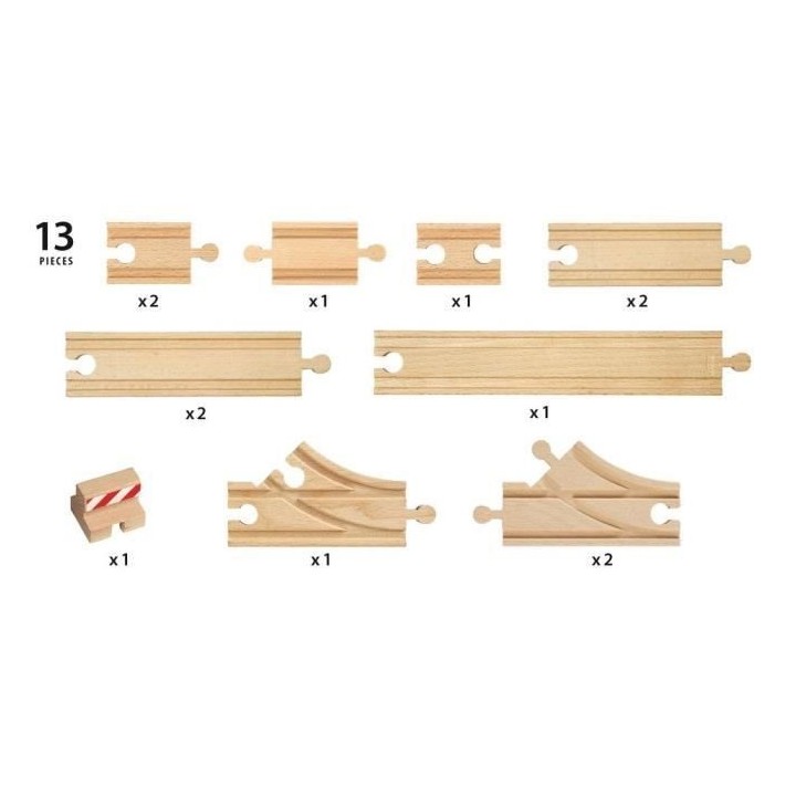 Brio World Coffret de Démarrage - 13 Rails - Accessoire pour circuit