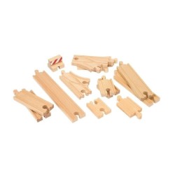 Brio World Coffret de Démarrage - 13 Rails - Accessoire pour circuit de train en bois - Ravensburger - Mixte des 3 ans - 33394