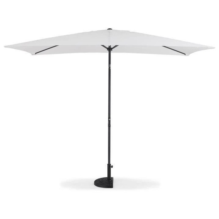 Parasol droit 3x2 m inclinable - Mât Aluminium avec toile polyester 1