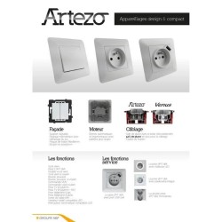 ARTEZO Prise RJ45 blanc