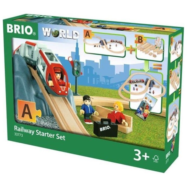 Brio World Circuit en 8 Voyageurs - Coffret complet 26 pieces - Circui