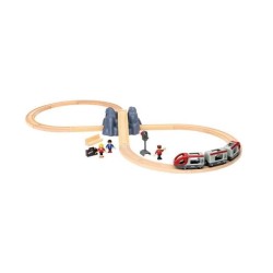 Brio World Circuit en 8 Voyageurs - Coffret complet 26 pieces - Circuit de train en bois - Ravensburger - Mixte des 3 ans - 3377