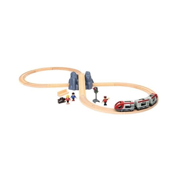 Brio World Circuit en 8 Voyageurs - Coffret complet 26 pieces - Circui