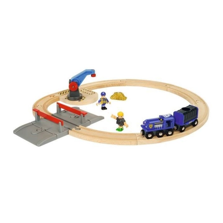 Brio World Circuit Police - Coffret complet 17 pieces - Circuit de tra