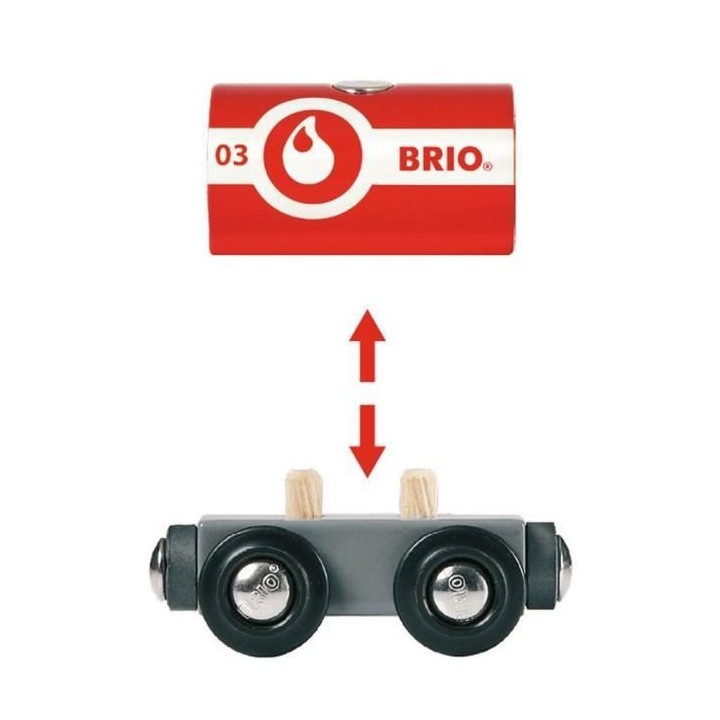 Brio World Train des Pompiers - Accessoire Circuit de train en bois -