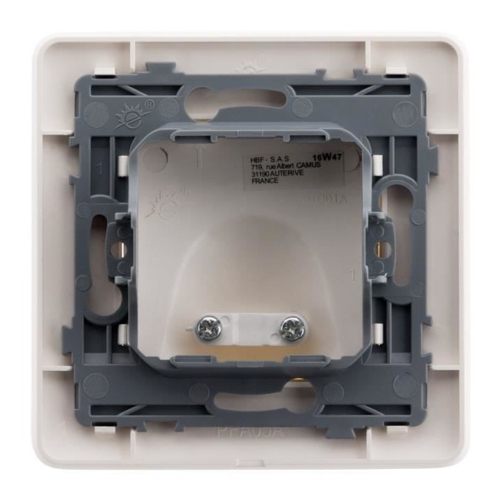 ARTEZO Plaque sortie de câble 16 A blanc