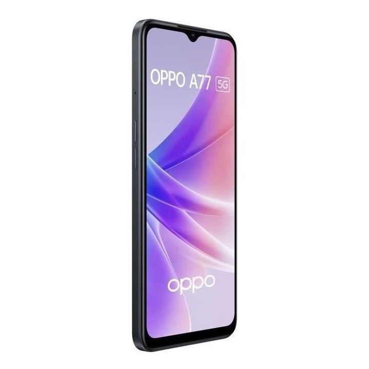 OPPO A77 128Go 5G Noir + Coque + Verre trempé