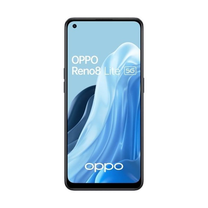 OPPO Reno8 Lite 128Go 5G Noir Cosmique + Enco Air 2 + Flip Cover + Ver