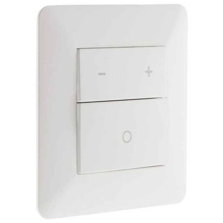 Variateur LED 3 boutons avec mémoire d'intensité lumineuse Blanc - A