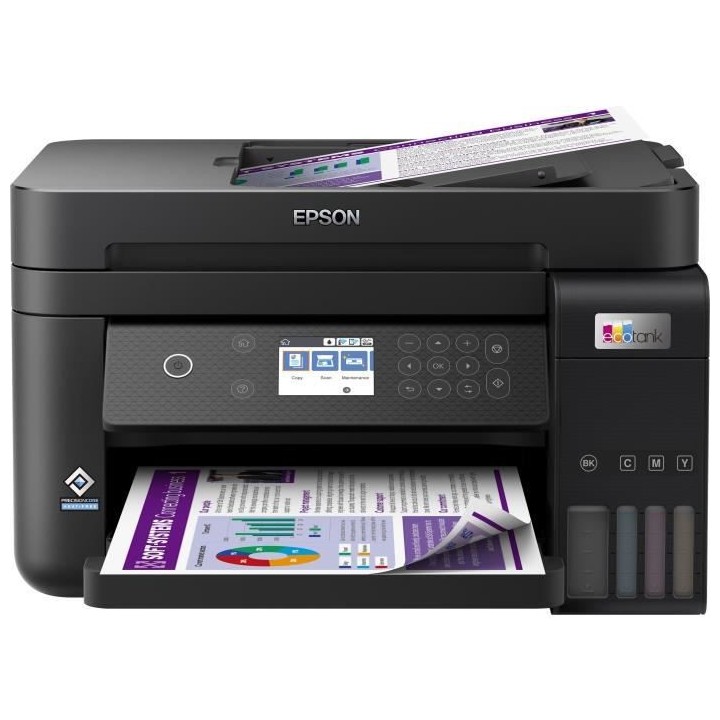 Imprimante Multifonction 3-en-1 - EPSON - Ecotank ET-3850 - Jet d'encr
