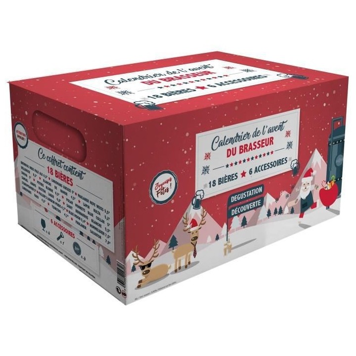 Calendrier de l'Avent Bieres - 18 bieres + 6 accessoires