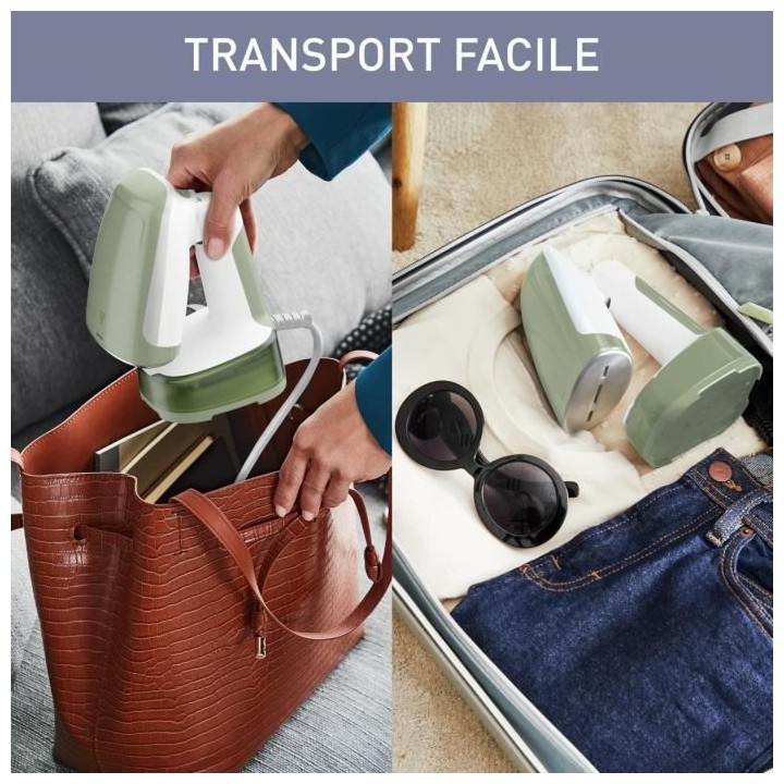 CALOR DT3053C0 Défroisseur vapeur, 1300 W, Débit vapeur 20 g/min, Ch