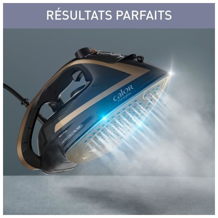 CALOR FV8064C0 Fer a repasser vapeur, 3000 W, Débit vapeur 50 g/min,