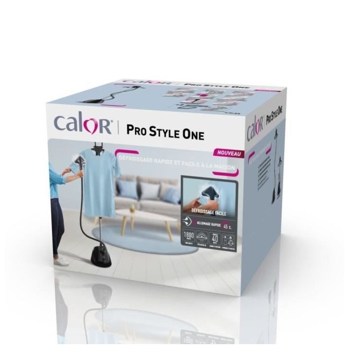 CALOR IT2461C0 Défroisseur vapeur vertical, 1800 W, Réservoir 1,5 L,