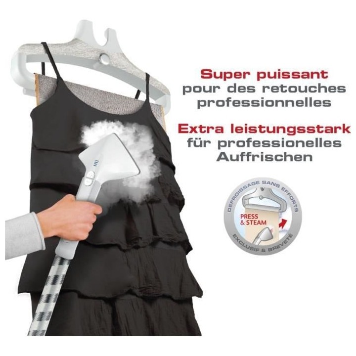 CALOR IT8440C0 Pro Style Care Défroisseur vapeur vertical, Réservoir