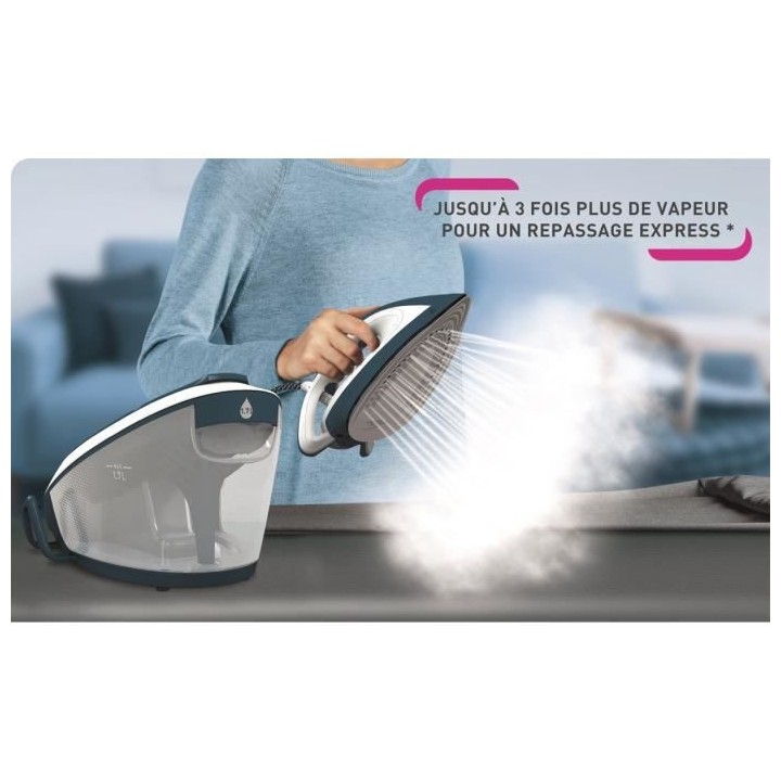 CALOR SV7110C0 Express Compact Centrale vapeur, Débit de vapeur conti