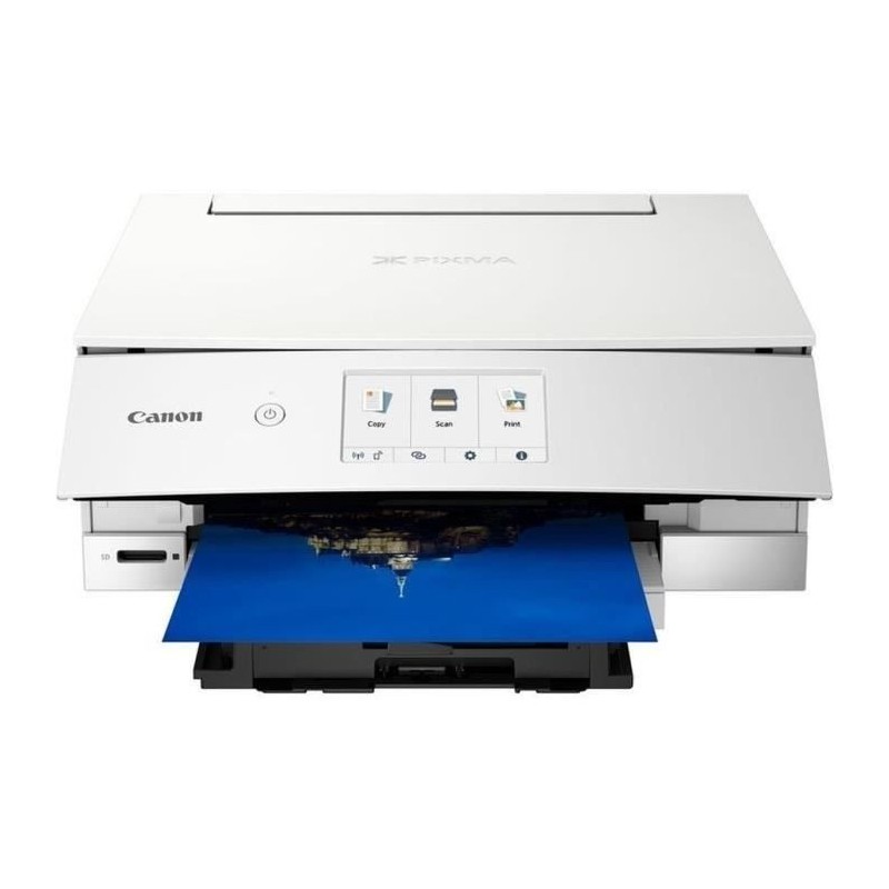 Imprimante Multifonction Jet d'encre CANON PIXMA TS8351 - WiFi - Blanc - 6 cartouches