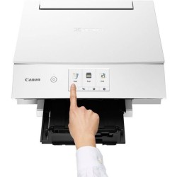 Imprimante Multifonction Jet d'encre CANON PIXMA TS8351 - WiFi - Blanc - 6 cartouches