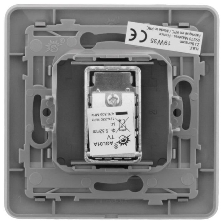 Prise TV Ø 9.52mm Titanium - Artezo