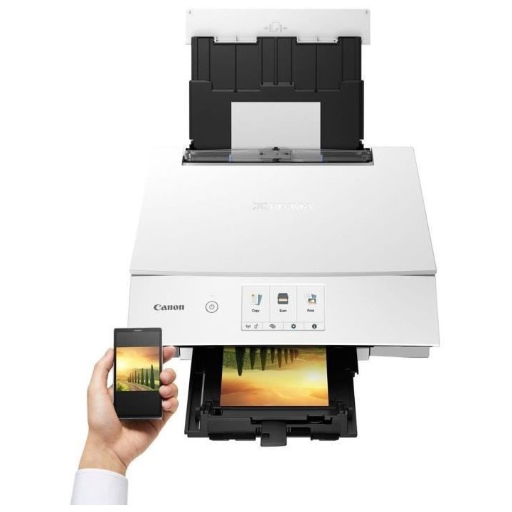 Imprimante Multifonction Jet d'encre CANON PIXMA TS8351 - WiFi - Blanc