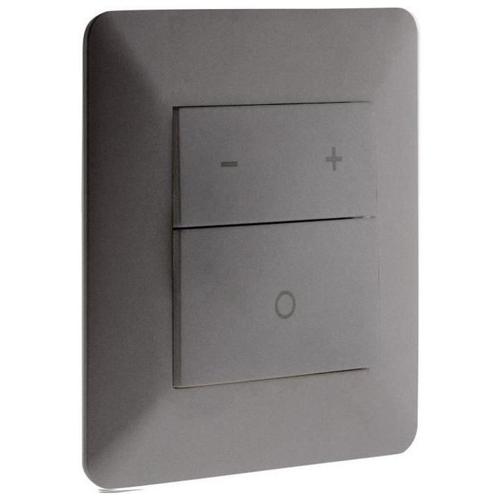 Variateur LED 3 boutons avec mémoire d'intensité lumineuse Titanium