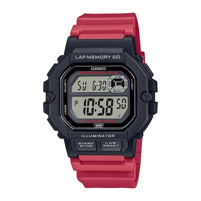 Montre - CASIO - Collection - Rouge et noir résine