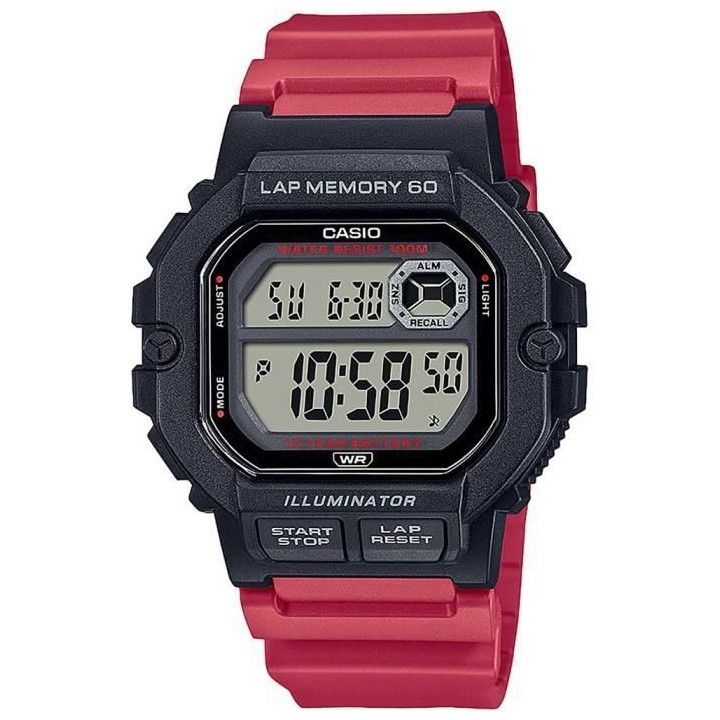 Montre - CASIO - Collection - Rouge et noir résine