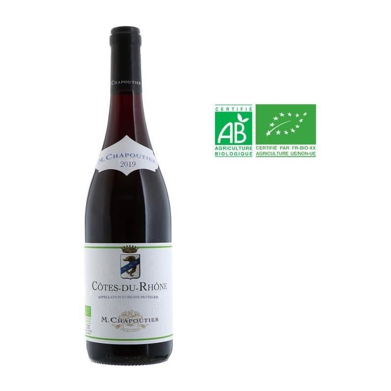 M. Chapoutier 2019 Côtes-du-Rhône - Vin rouge de la Vallée du Rhône - Bio