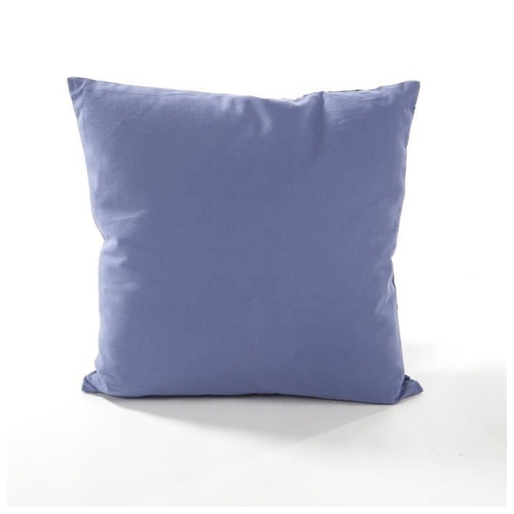 COTTON WOOD Coussin Déco coton imprimé - 45 x 45 cm - Blue Palm